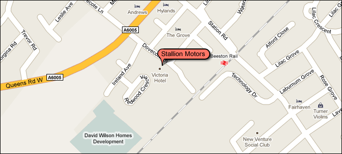 Map of Stallion Motors location